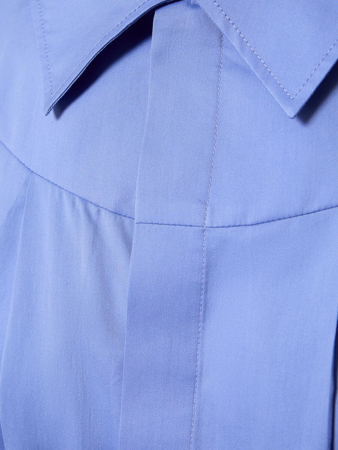 Shop Bite Studios Georgia Organic Cotton & Silk Shirt In Blue