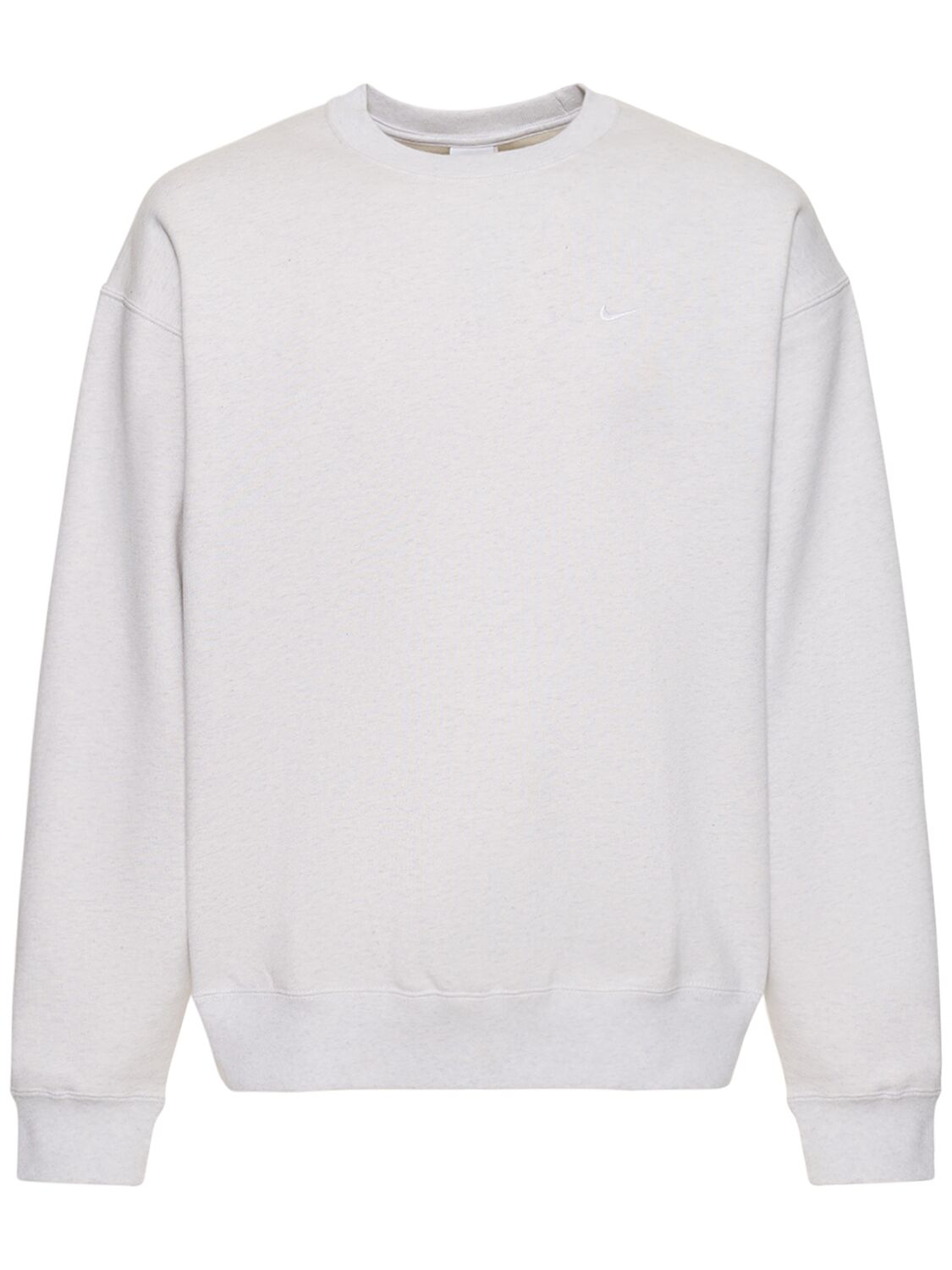 Solo Swoosh Cotton Crewneck Sweatshirt – MEN > CLOTHING > SWEATSHIRTS