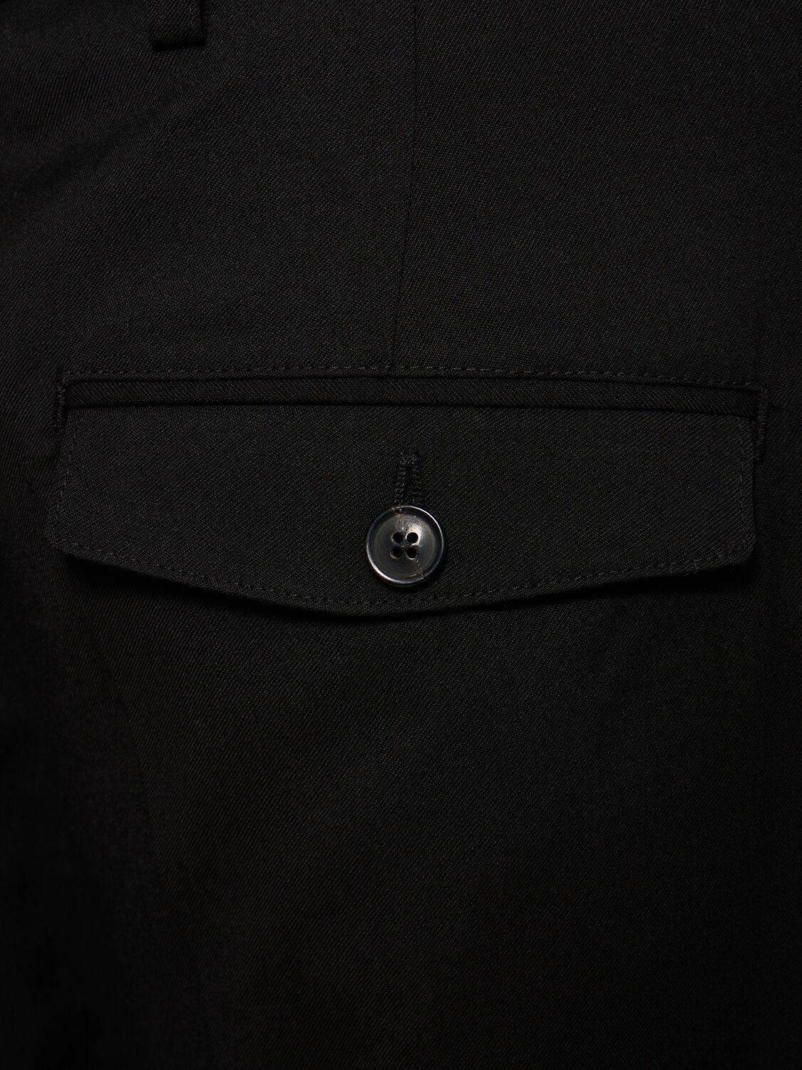 Shop Our Legacy Worsted Wool Chino Pants In Black