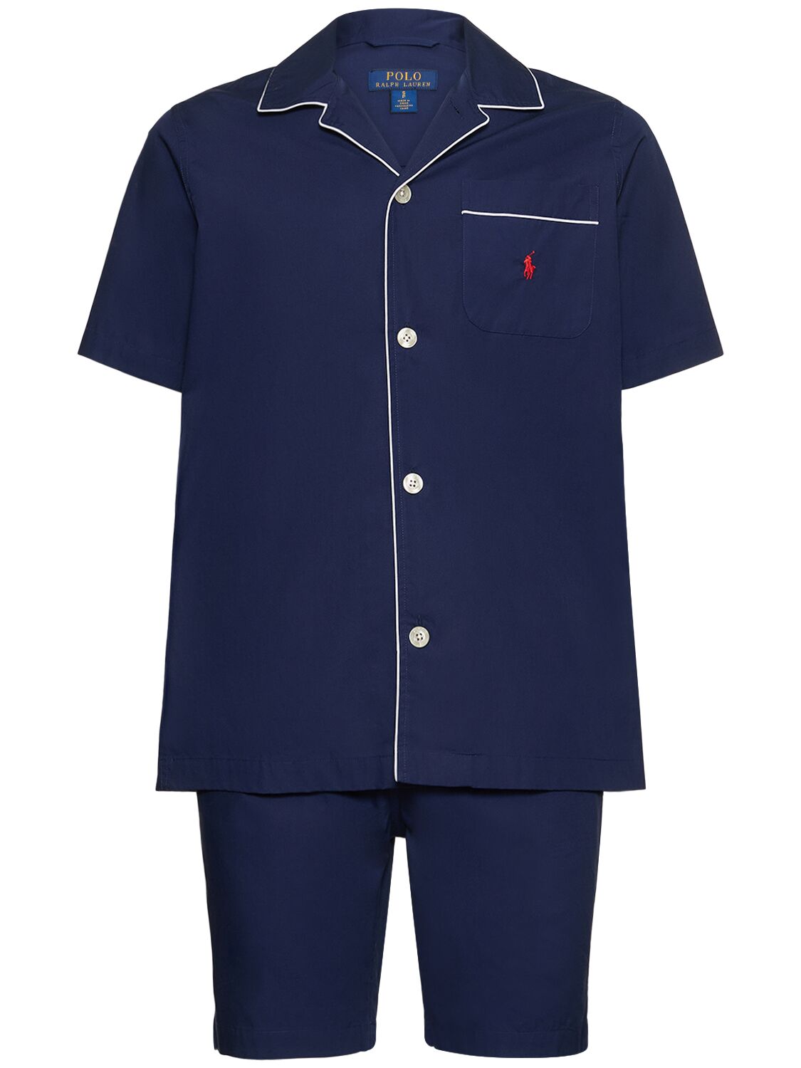 Woven Poplin Short Pajama Set – MEN > CLOTHING > UNDERWEAR