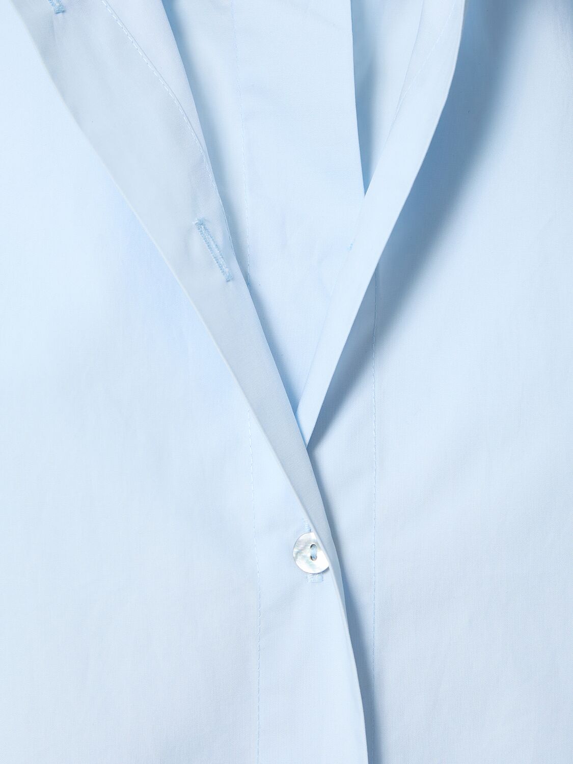 Aya Muse Olia Cotton Shirt In Light Blue