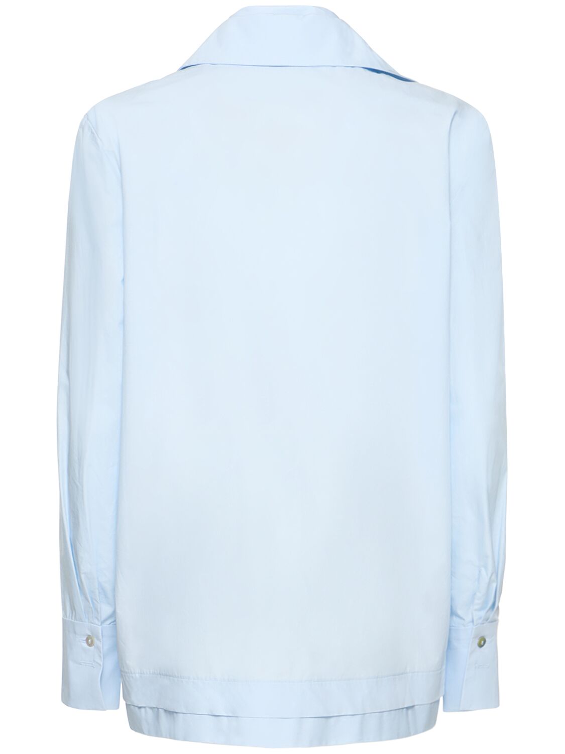 Aya Muse Olia Cotton Shirt In Light Blue