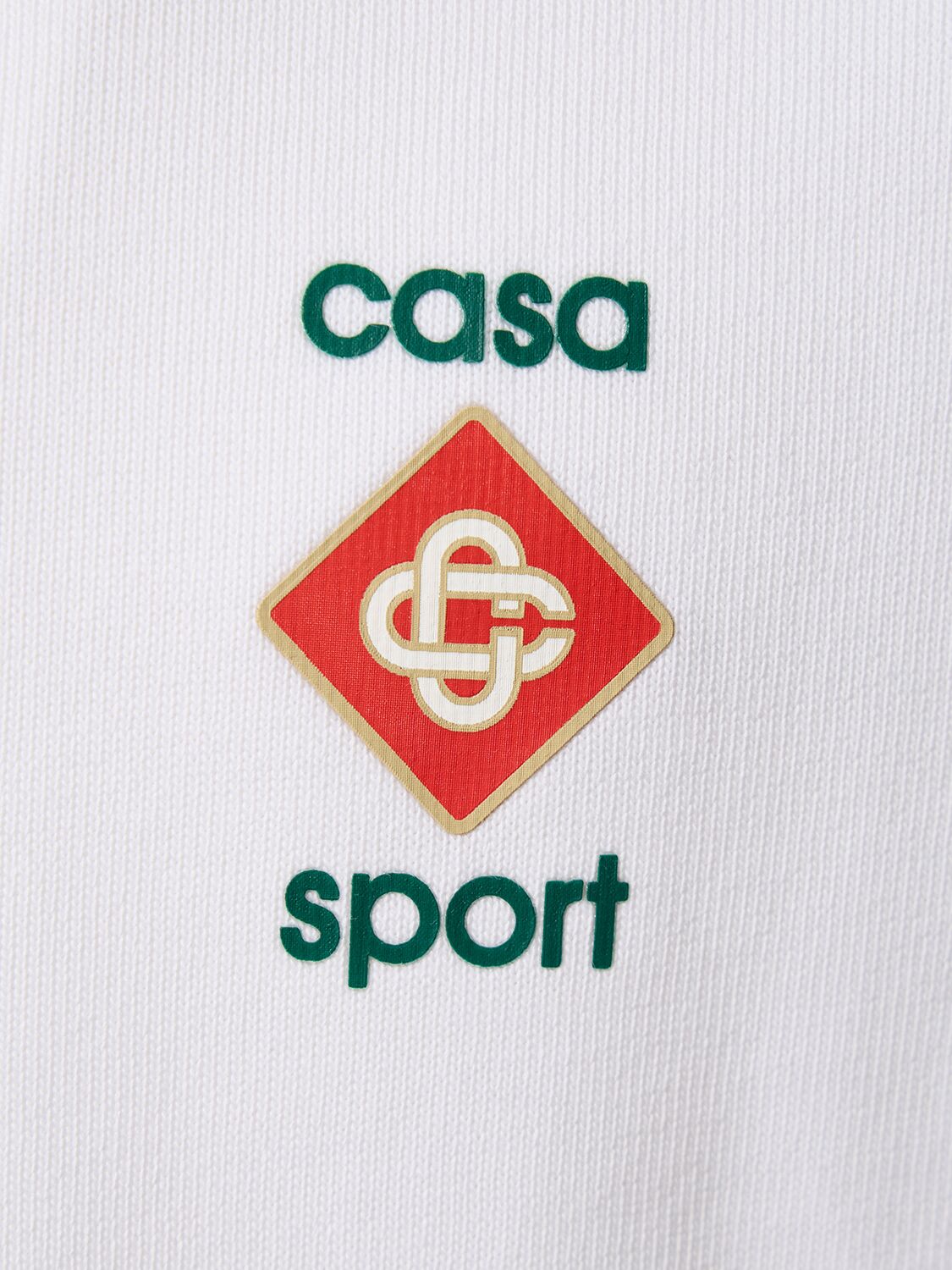 Shop Casablanca Casa Sport Organic Cotton T-shirt In White