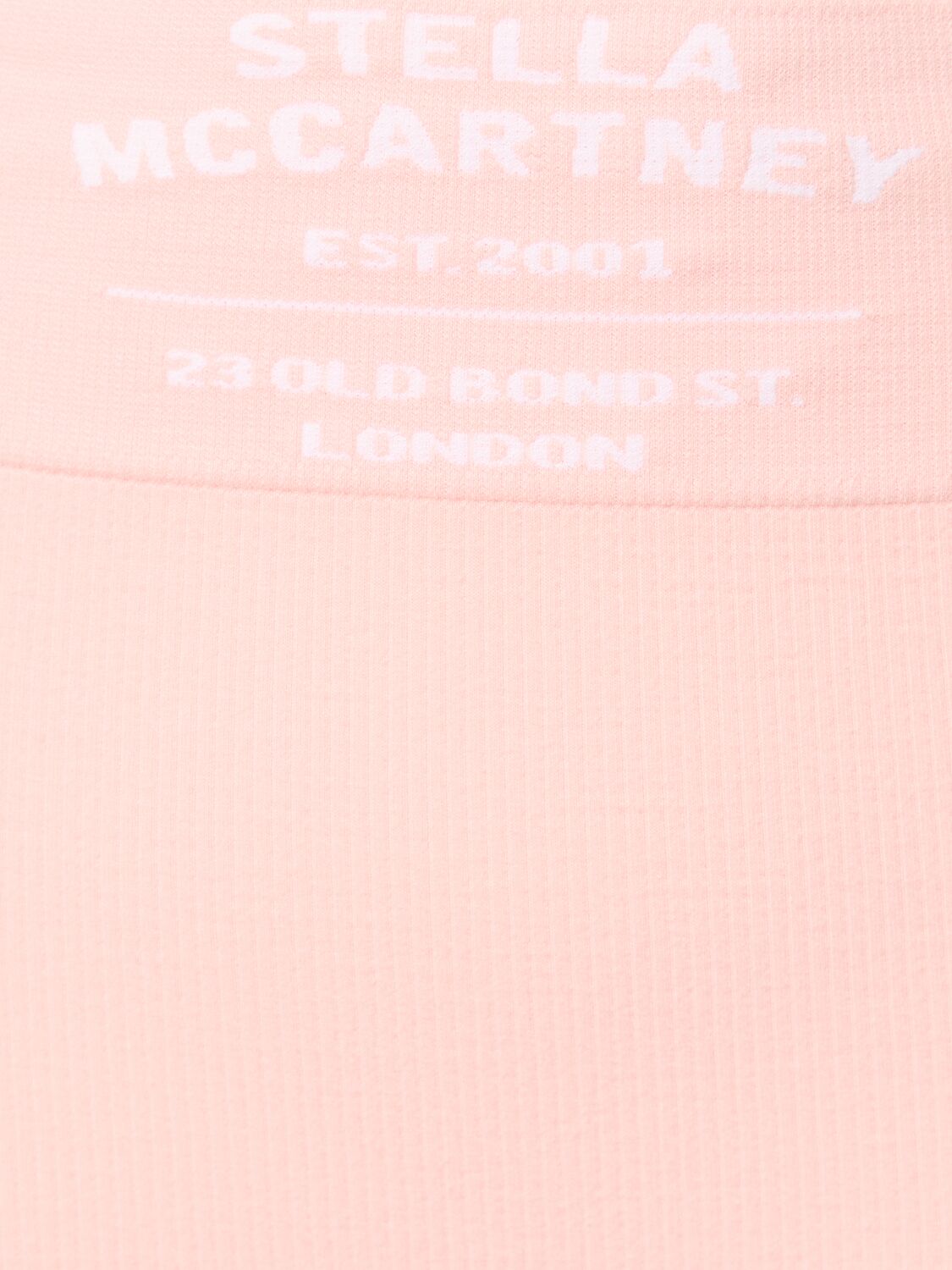 Shop Stella Mccartney Logo Stretch Cotton Jersey Leggings In Pink