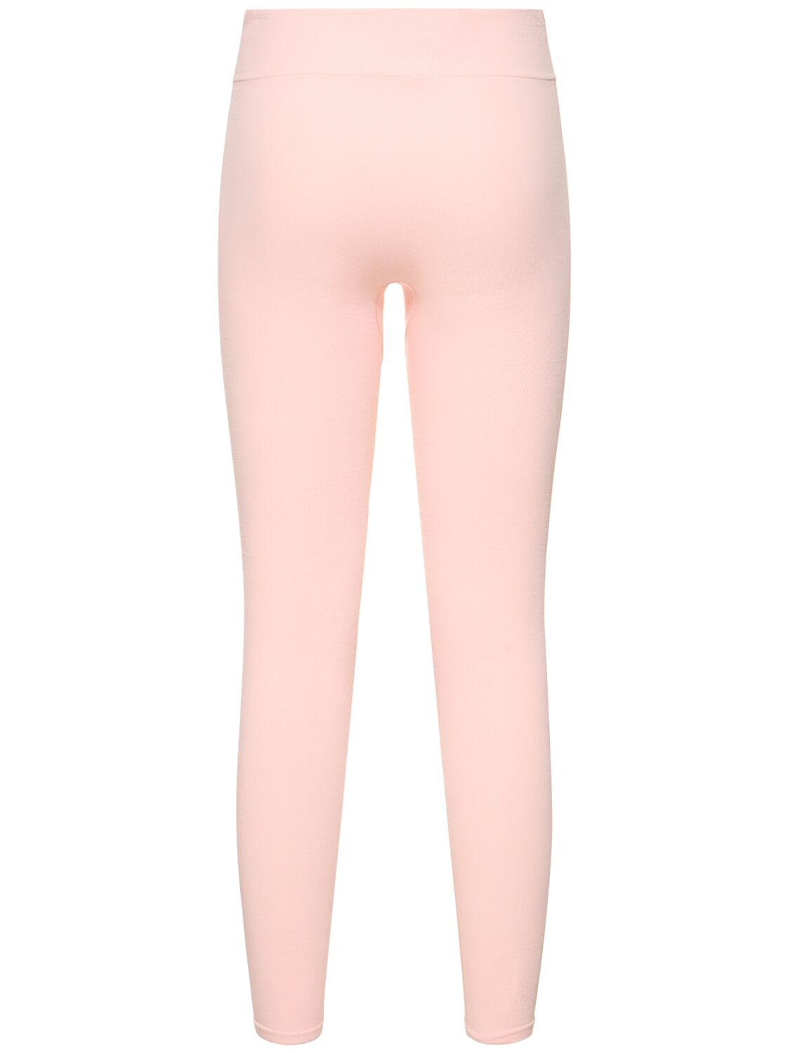 Shop Stella Mccartney Logo Stretch Cotton Jersey Leggings In Pink