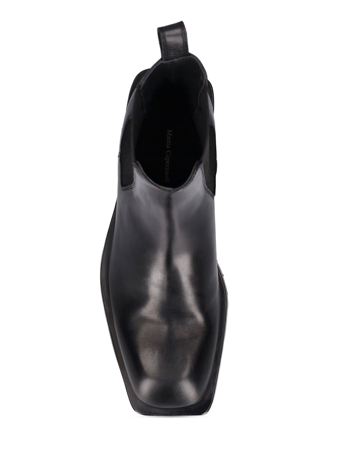 Shop Mattia Capezzani Gaucho Leather Chelsea Boots In Black