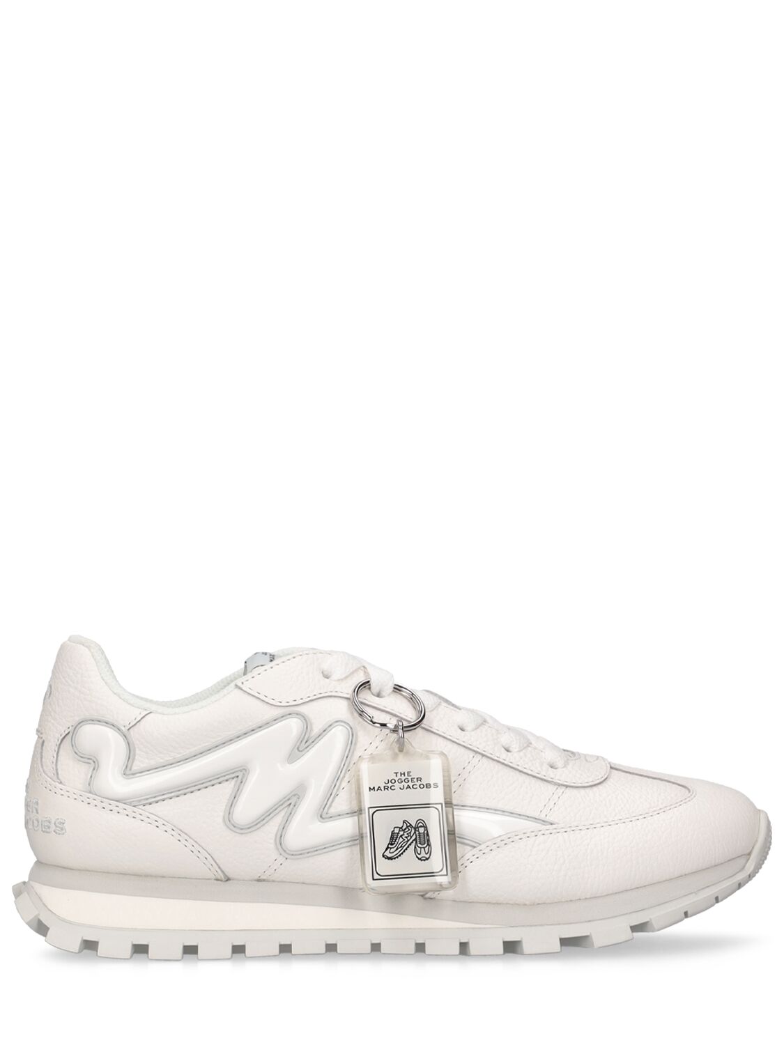 Marc Jacobs 皮革慢跑运动鞋 In White