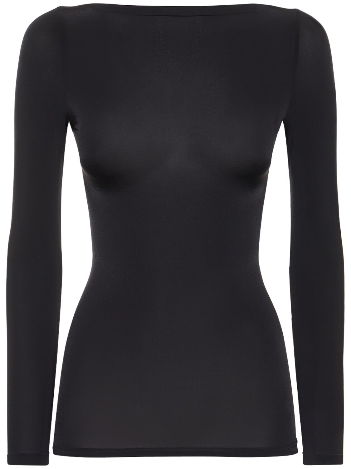 Wolford Buenos Aires Stretch Jersey Top In Black