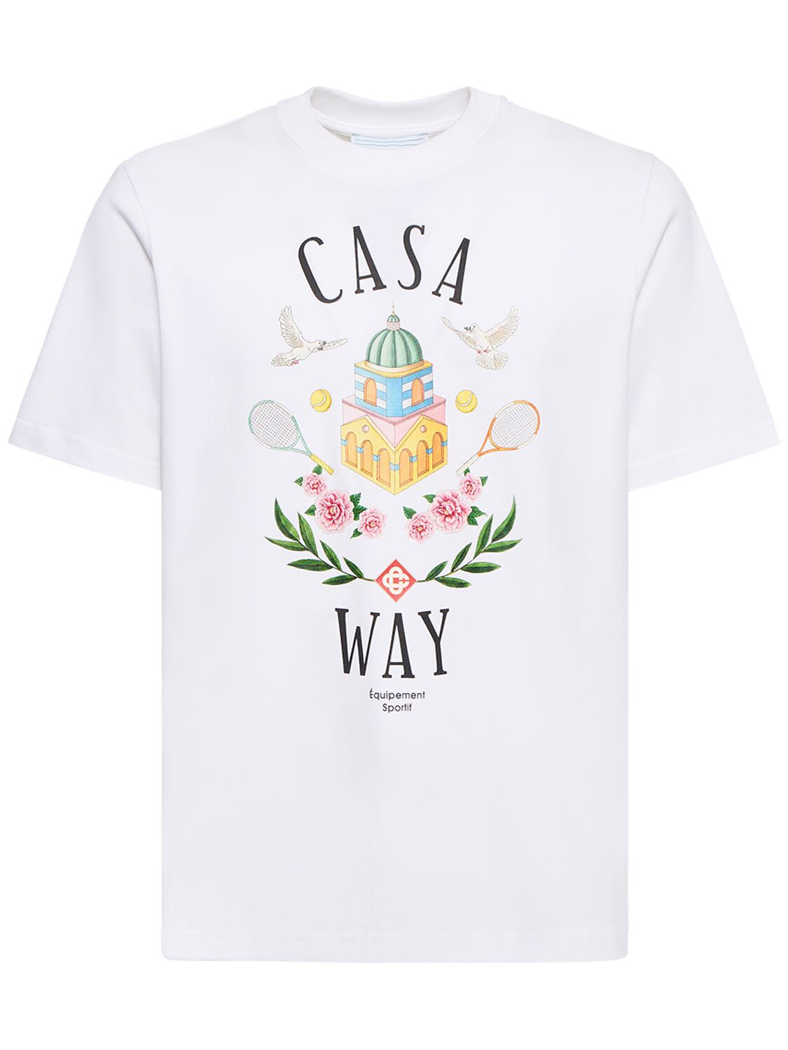 Casa Way Print Organic Cotton T-shirt – MEN > CLOTHING > T-SHIRTS