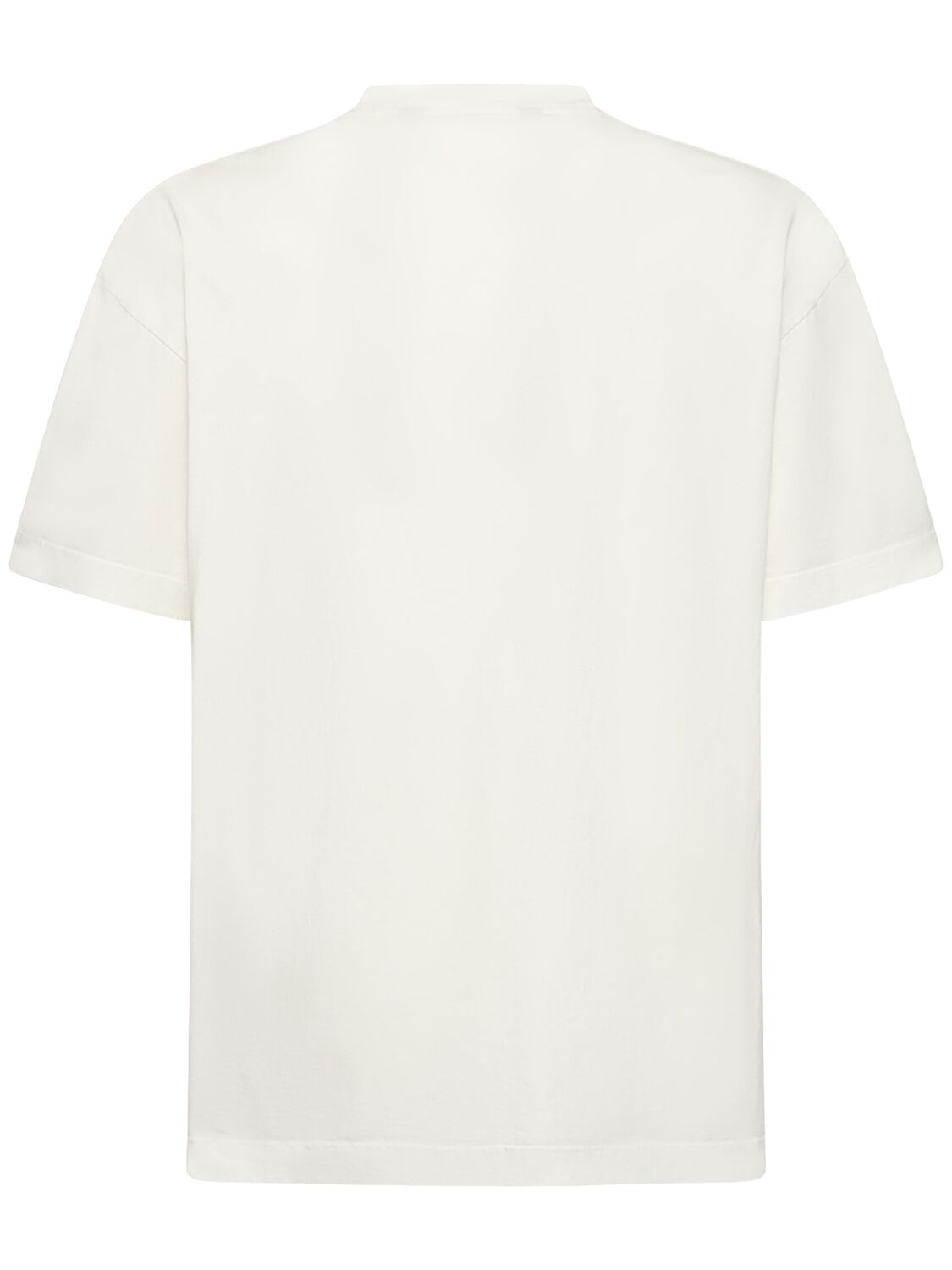 Shop Palm Angels University Cotton T-shirt In White
