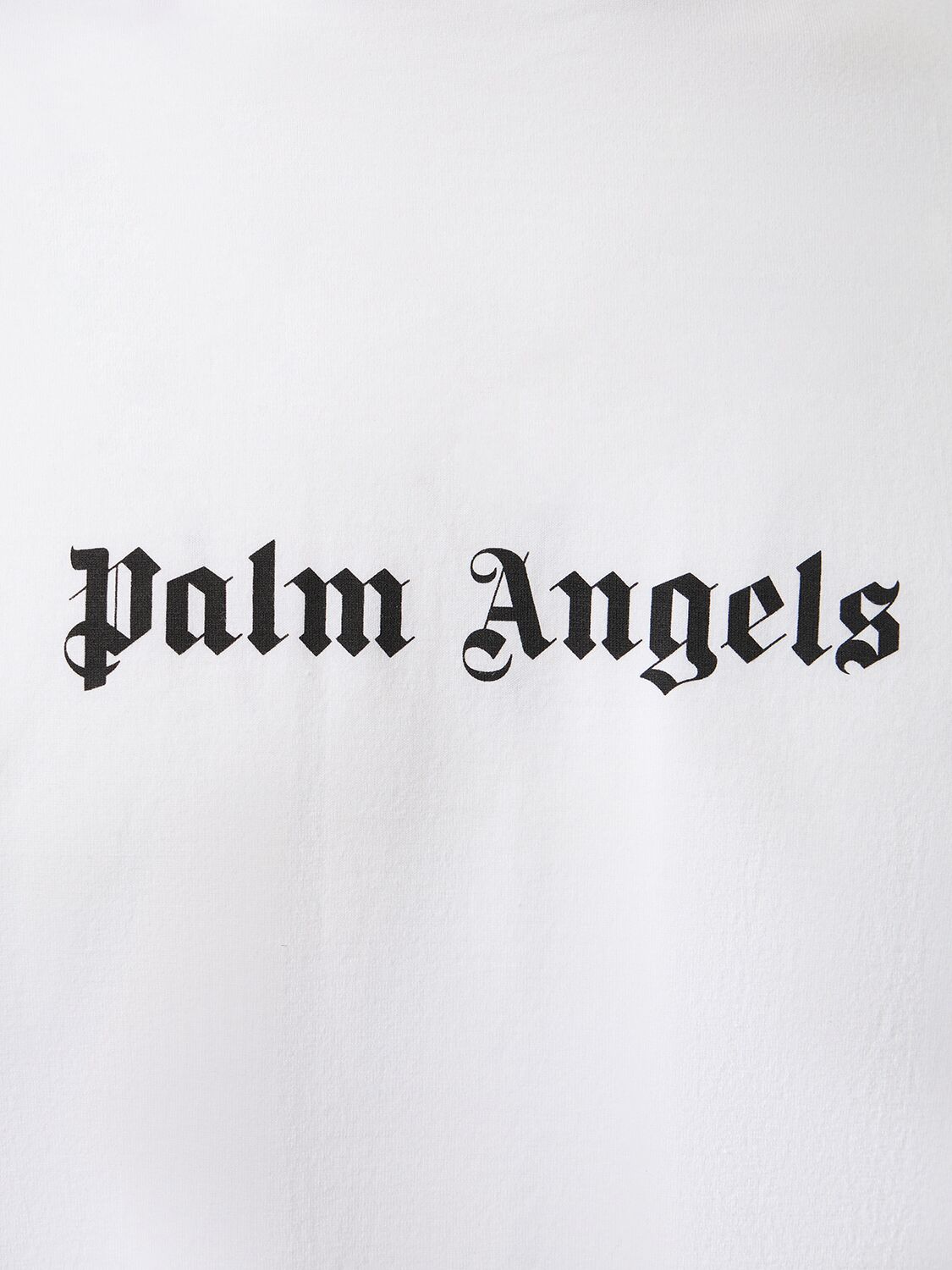 Shop Palm Angels Classic Logo Slim Cotton T-shirt In White
