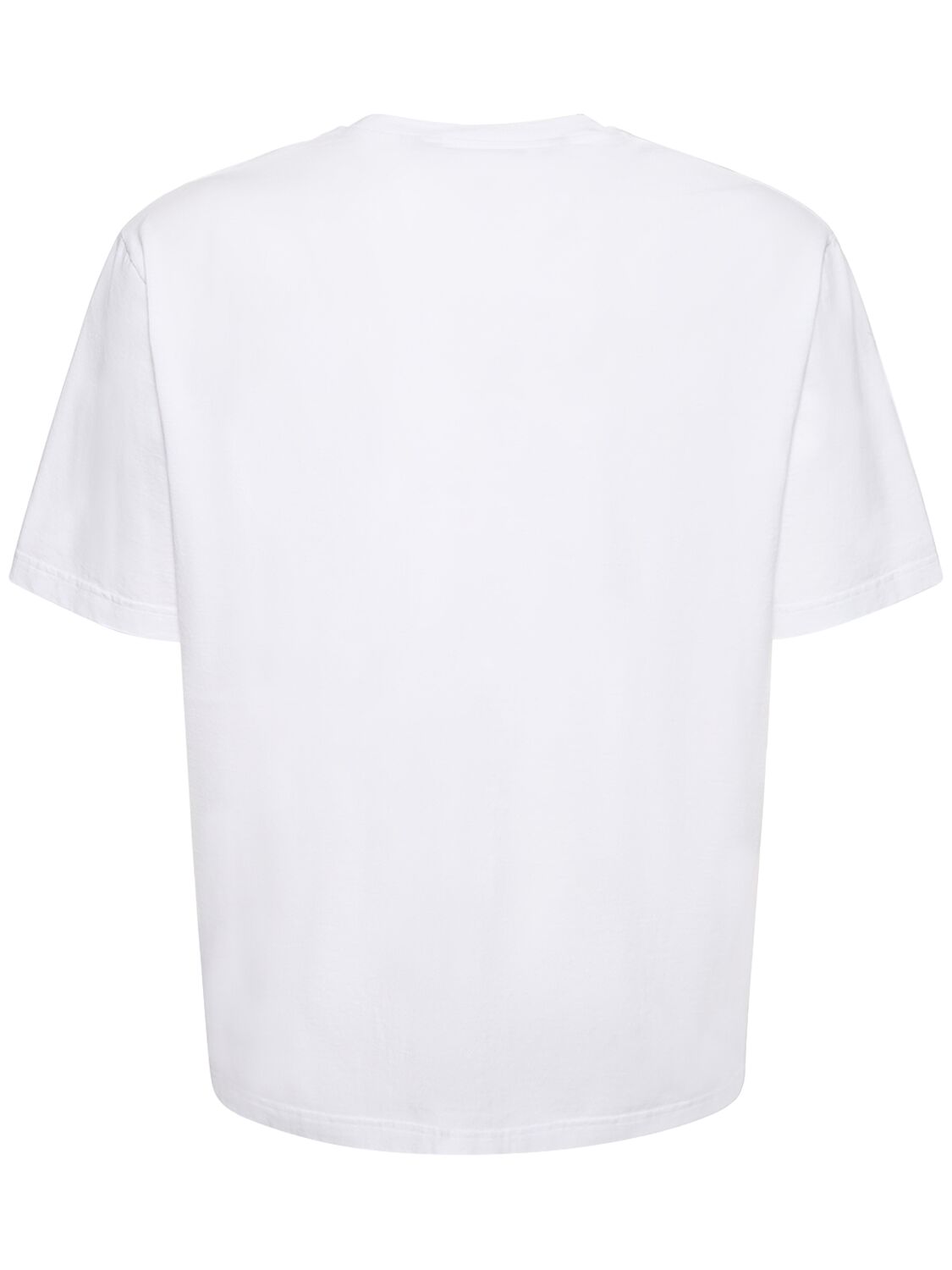 Shop Palm Angels Classic Logo Slim Cotton T-shirt In White