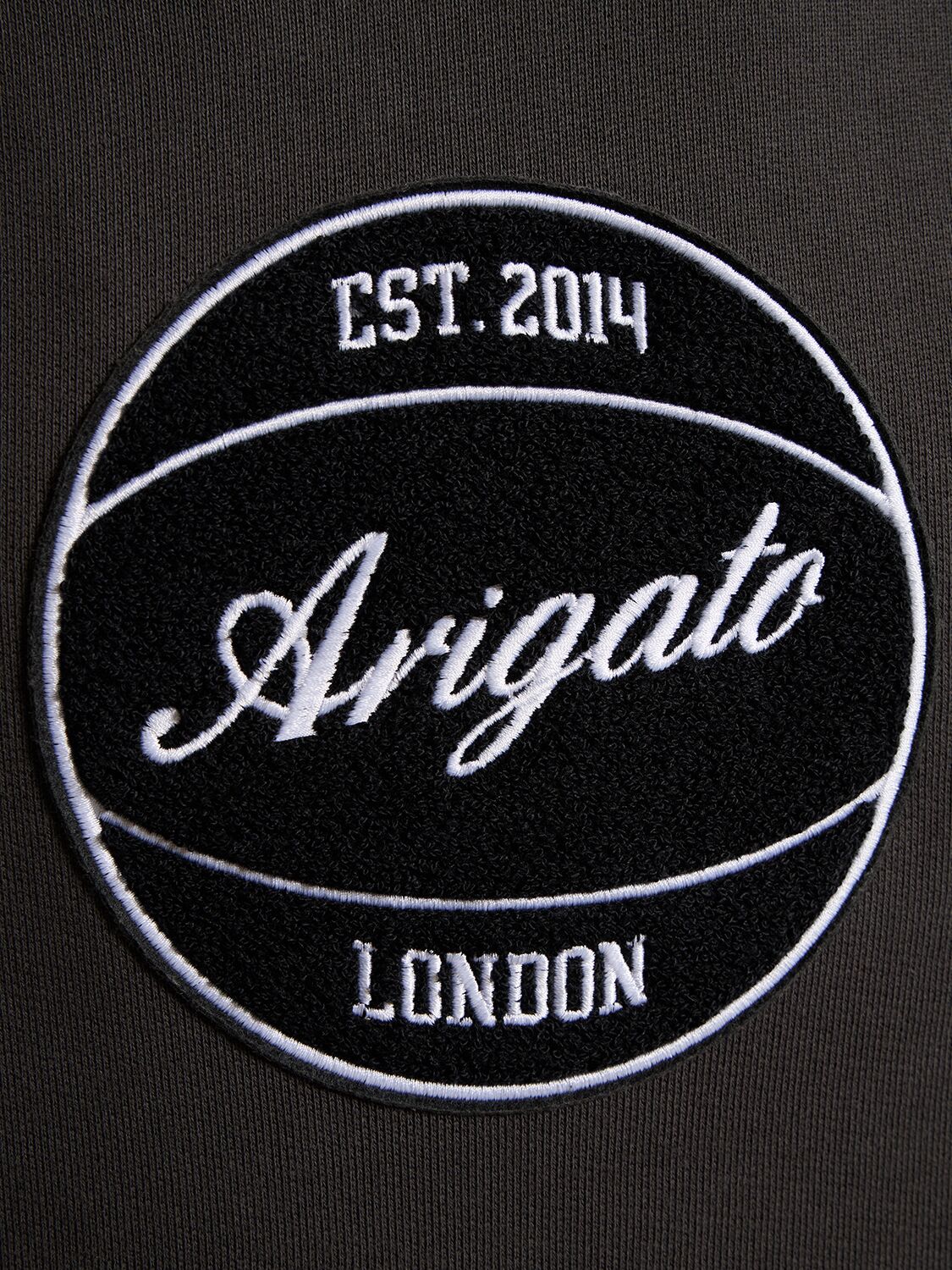 Axel Arigato Dunk Organic Cotton Hoodie In 흐린 블랙