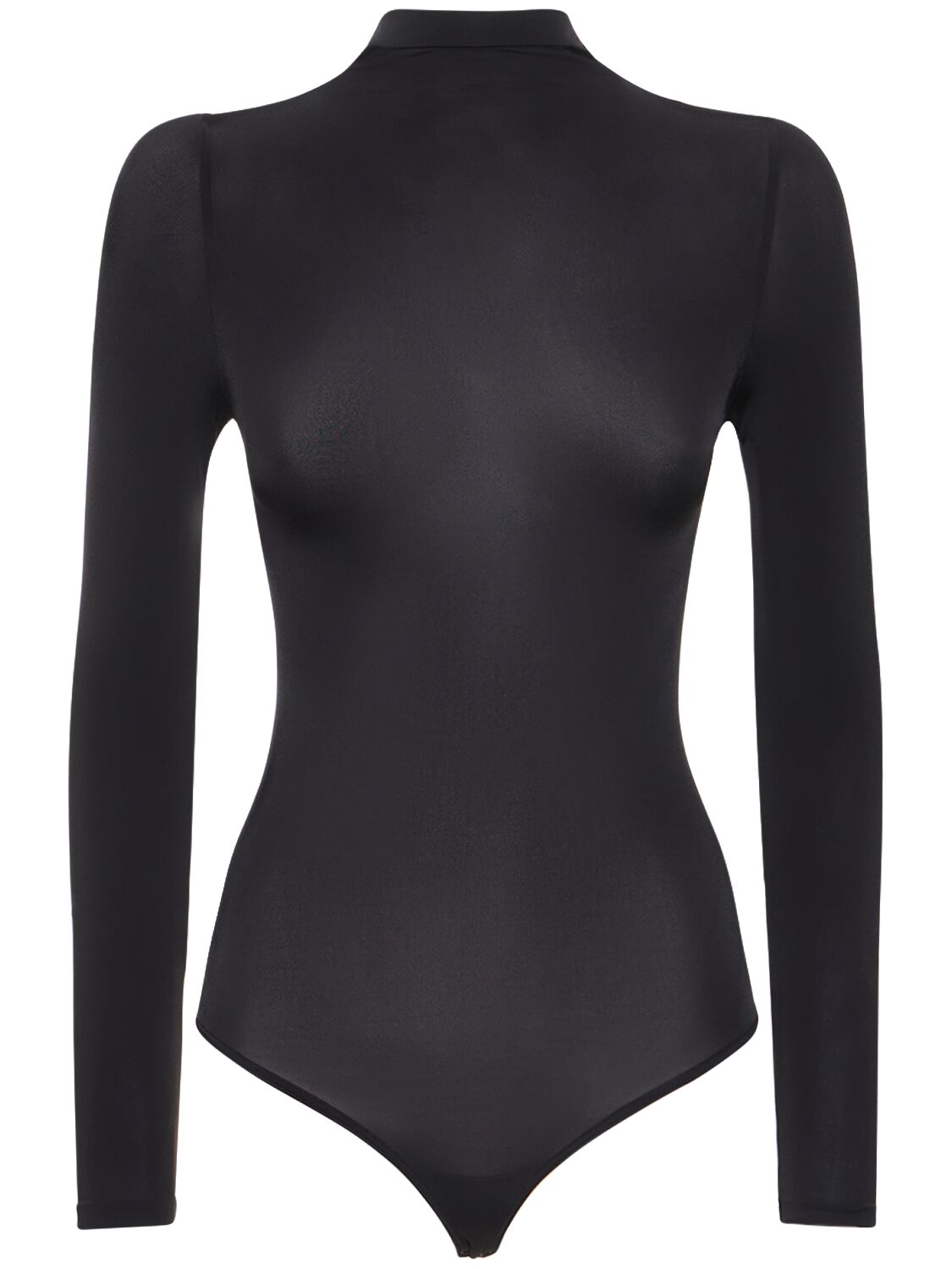 Wolford Leather Body In Black