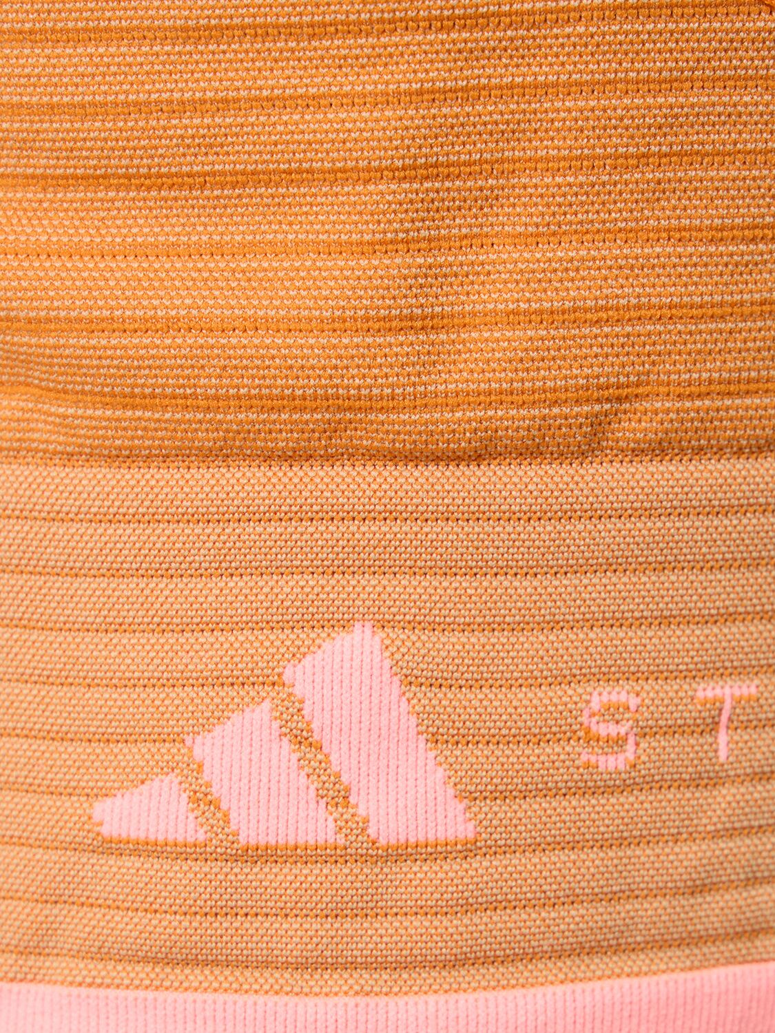 Shop Adidas By Stella Mccartney True Strength Recycled Tech Sports Top In Orange