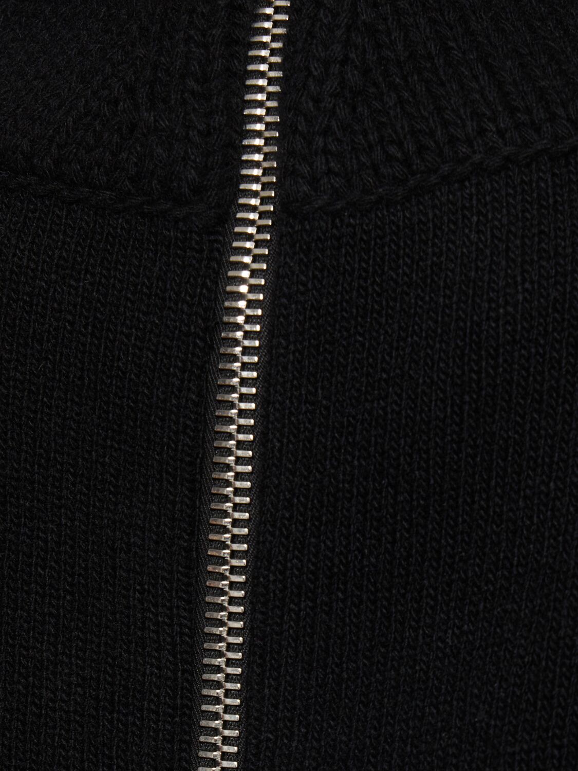 Shop Alexander Mcqueen Zipped Cashmere Blend Turtleneck Sweater In Black