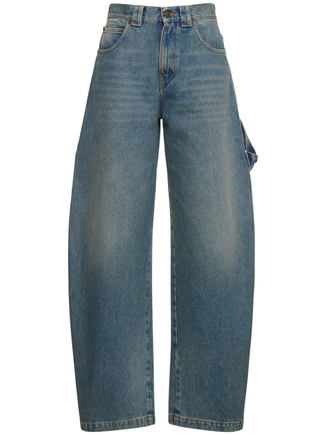 Audrey Cotton Denim Straight Jeans – WOMEN > CLOTHING > JEANS