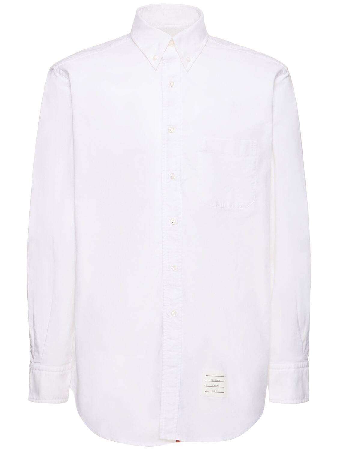 Thom Browne Classic Oxford Button Down Shirt In White