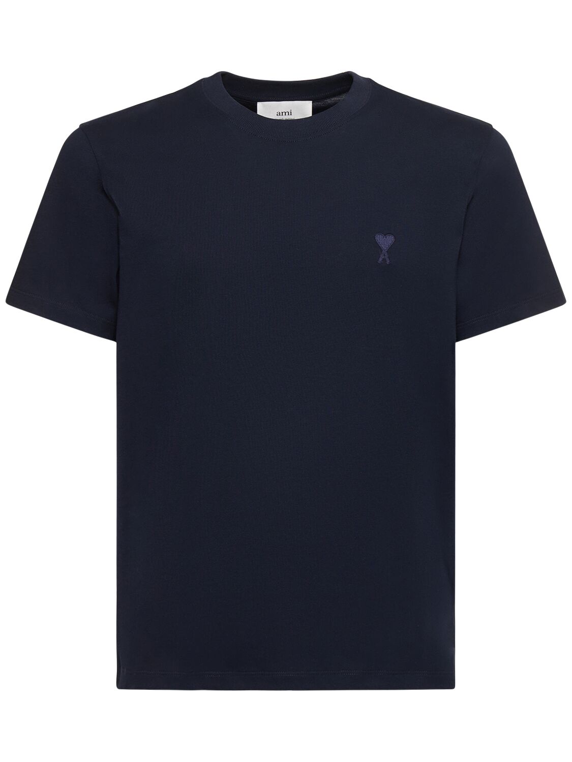 AMI ALEXANDRE MATTIUSSI LOGO COTTON T-SHIRT