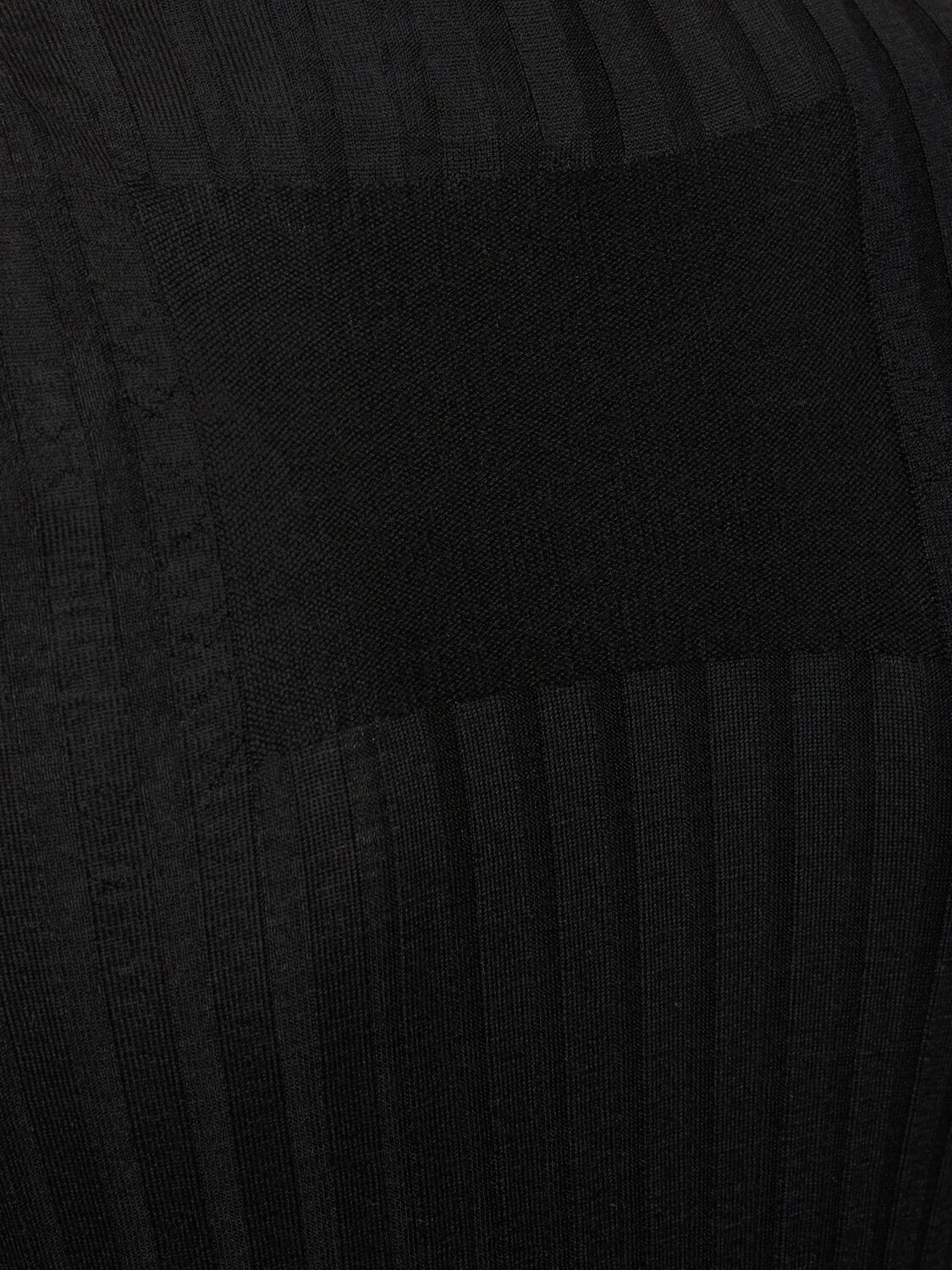 Shop Marc Jacobs Lightweight Ribbed Turtleneck Sweater In Black