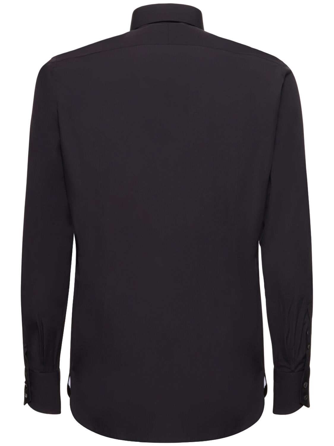 Shop Tom Ford Poplin Slim Fit Shirt In Black