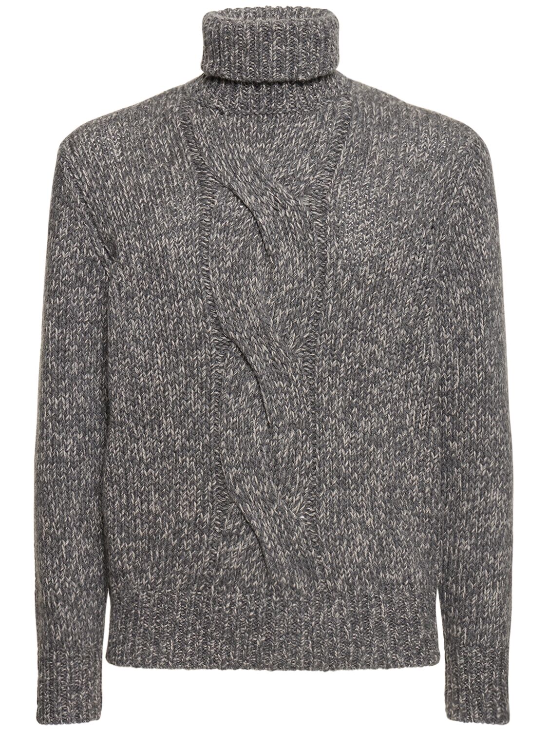 Brunello Cucinelli Man Turtleneck Grey Size 46 Cashmere In Grey