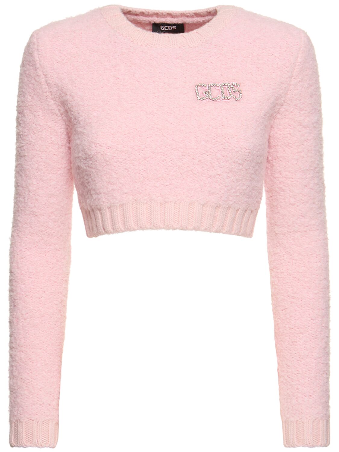 Cropped Fluffy Logo Sweater – WOMEN > CLOTHING > TOPS