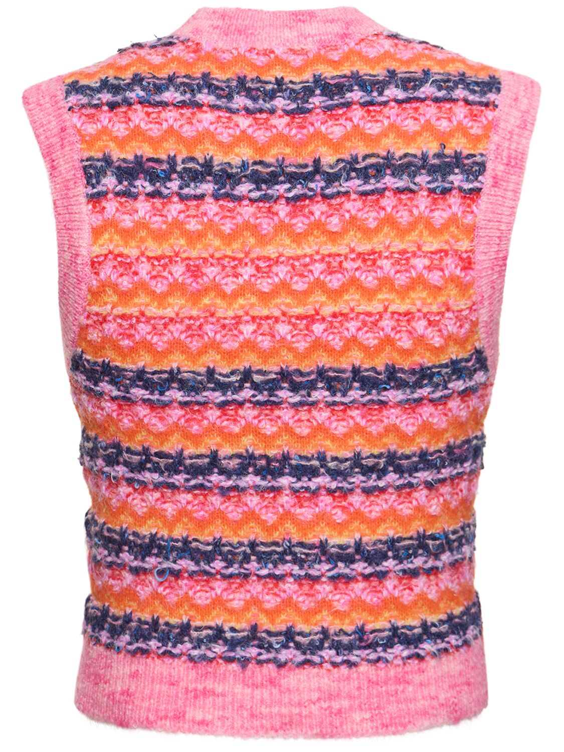 Shop Andersson Bell Unisex Candy Crewneck Vest In Pink,multi
