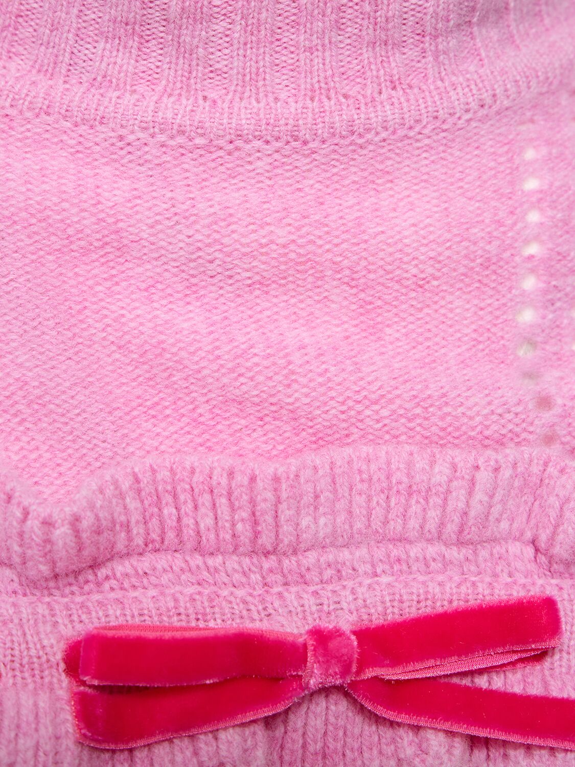 Shop Cormio Annalisa Mock Neck Wool Knit Bolero In Pink