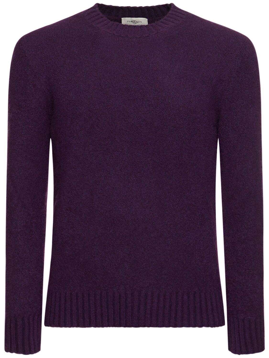 Piacenza Cashmere Cashmere Blend Knit Sweater In Dark Purple