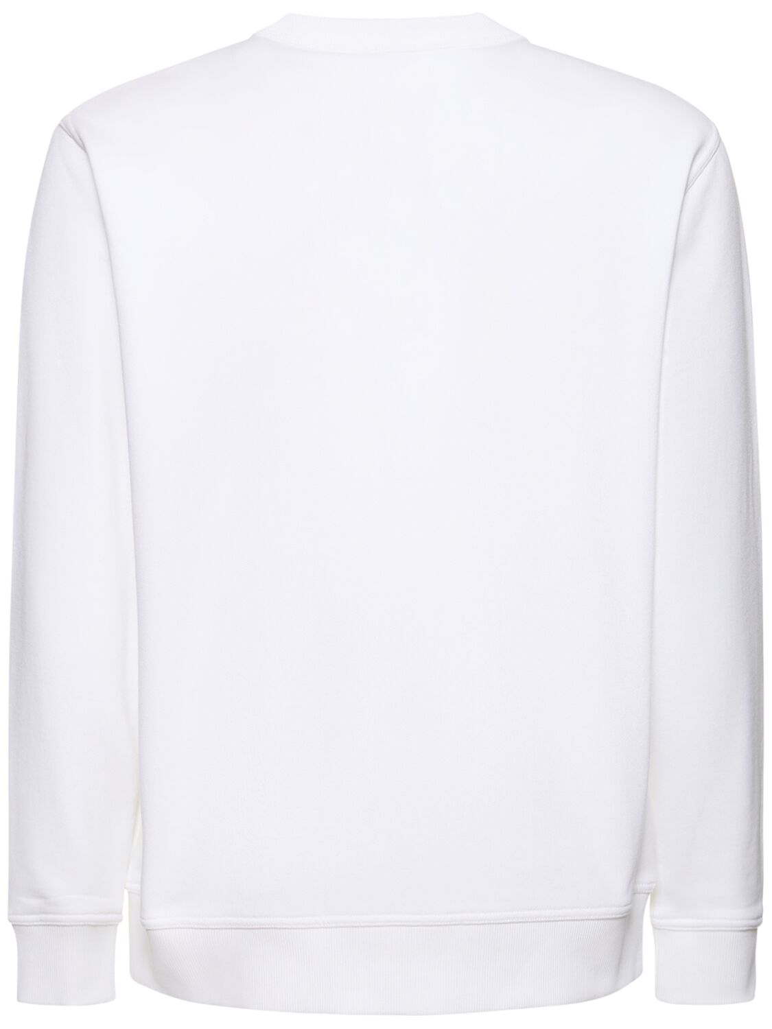 Shop Burberry Tyrall Embroidered Logo Sweatshirt In White