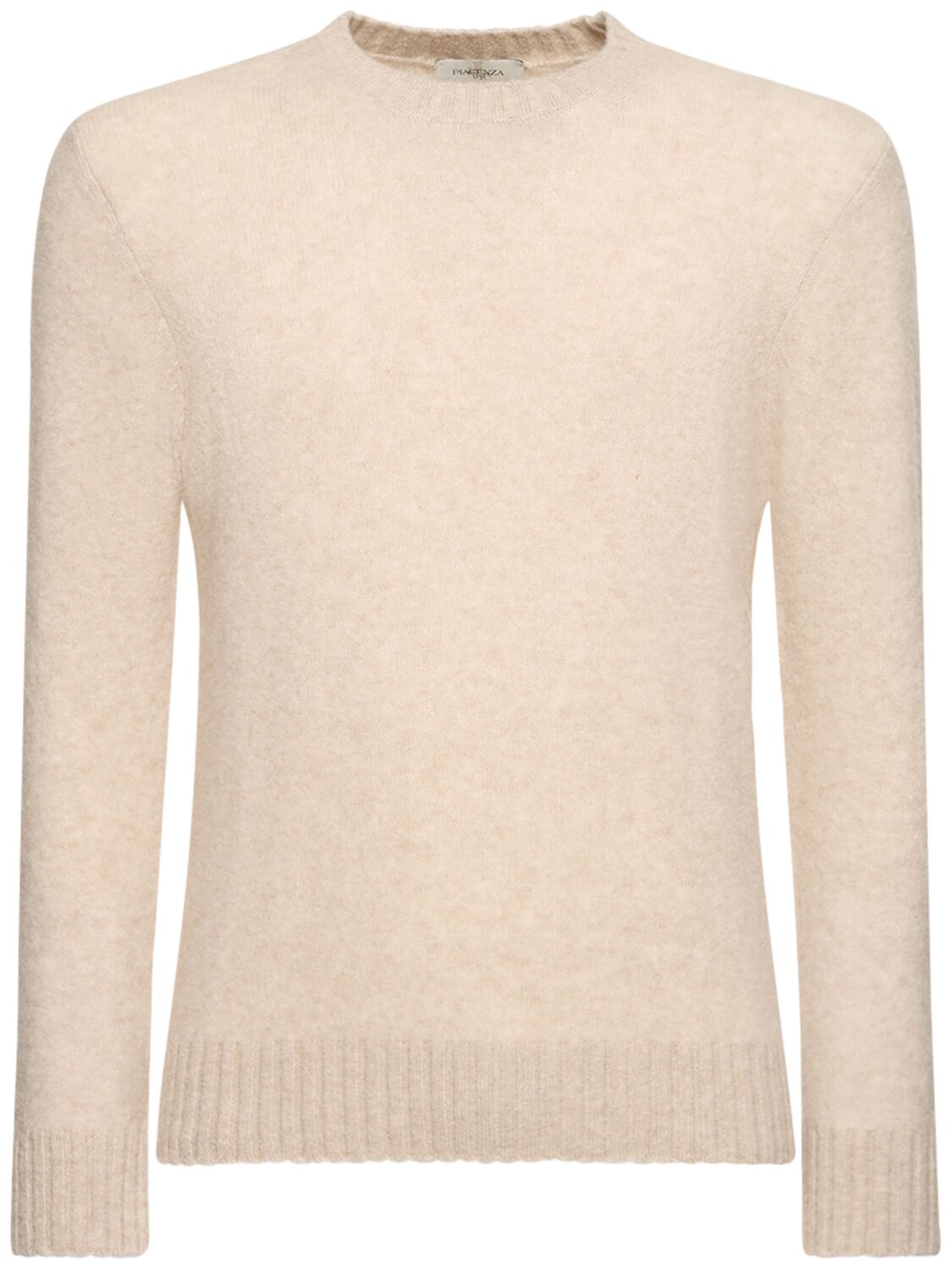 Piacenza Cashmere Cashmere Blend Knit Sweater In Off White