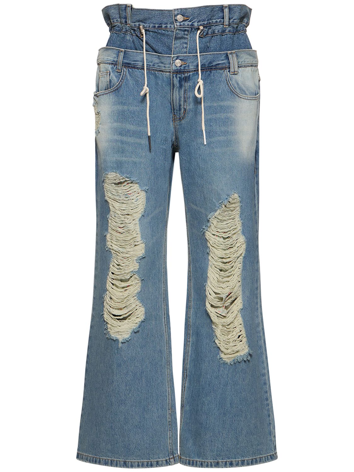 Image of Beria Double Waist Jeans W/ Drawstring