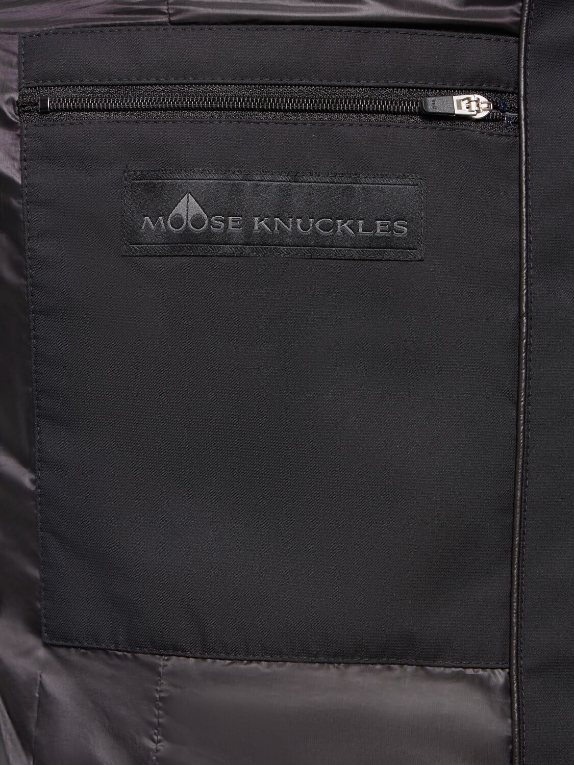 Shop Moose Knuckles Cloud Belted Long Parka W/ Hood In Black