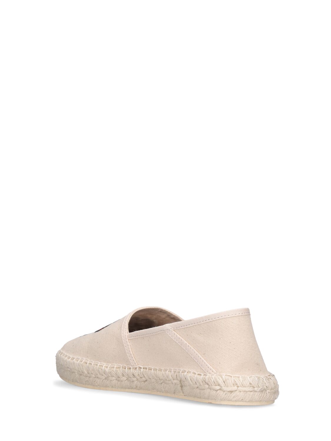 Shop Kenzo 10mm  Cotton Espadrilles In Off White
