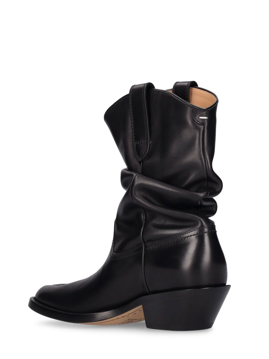 MAISON MARGIELA 55MM TABI LEATHER WESTERN ANKLE BOOTS 