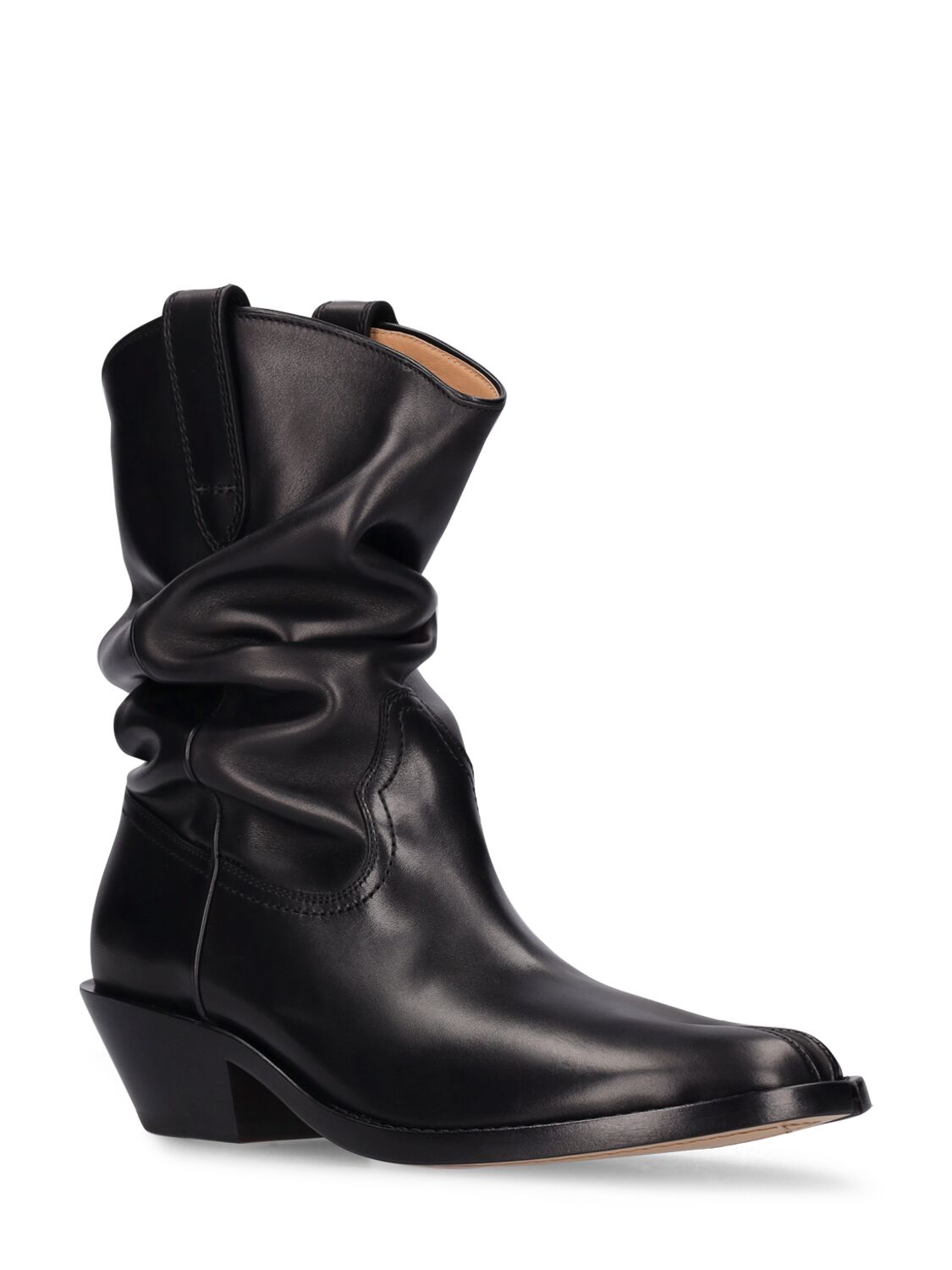 MAISON MARGIELA 55MM TABI LEATHER WESTERN ANKLE BOOTS 