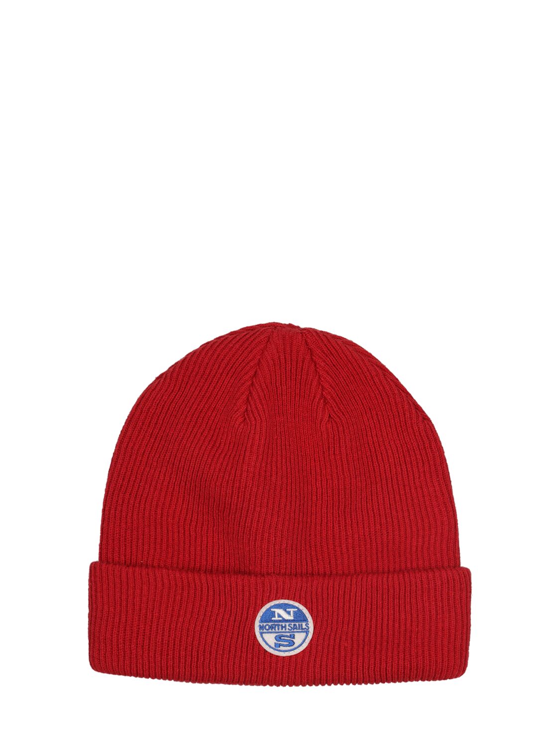 North Sails Babies' Cotton Blend Beanie In Red