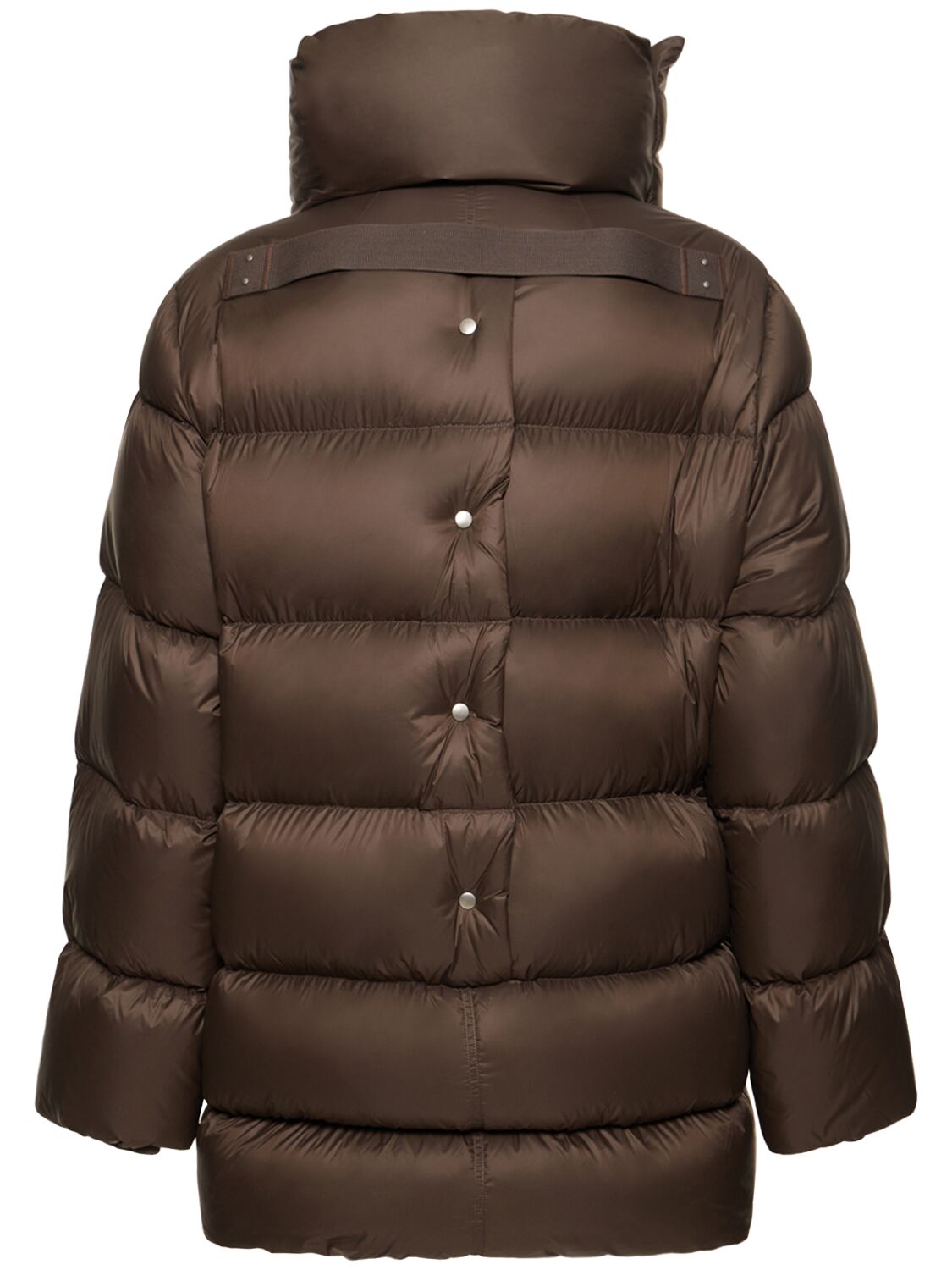 Shop Rick Owens High Neck Mountain Down Jacket In Dust