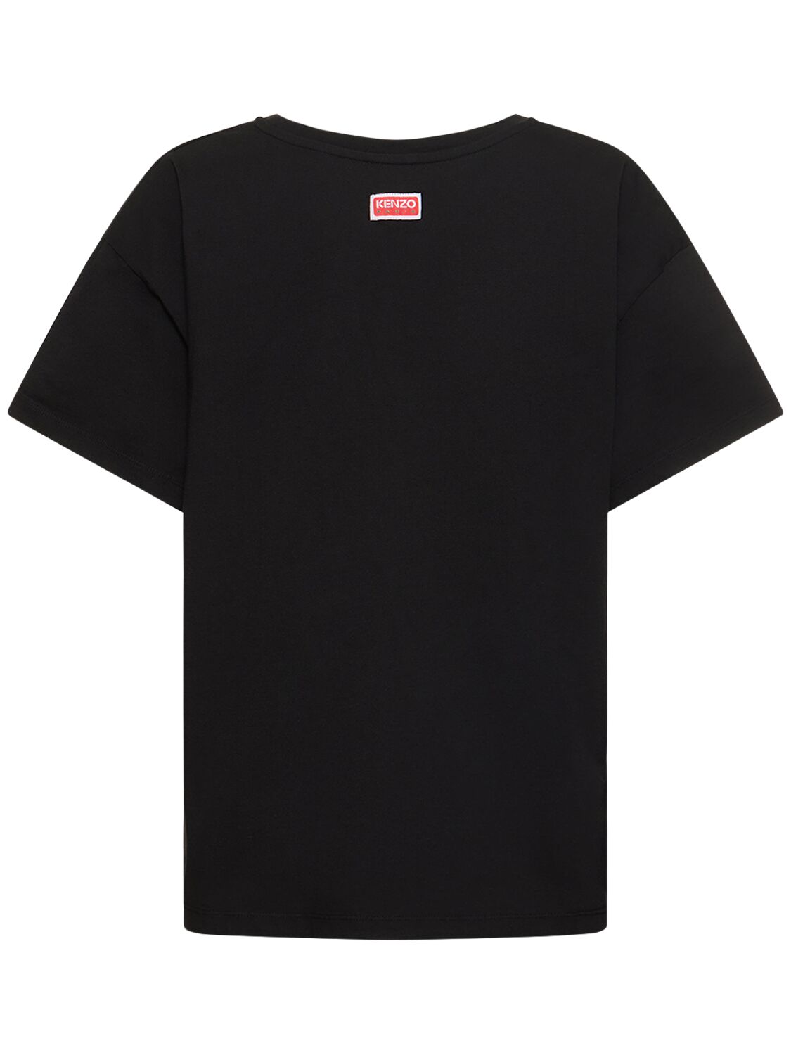 Shop Kenzo Graphic Relaxed Cotton T-shirt In Black