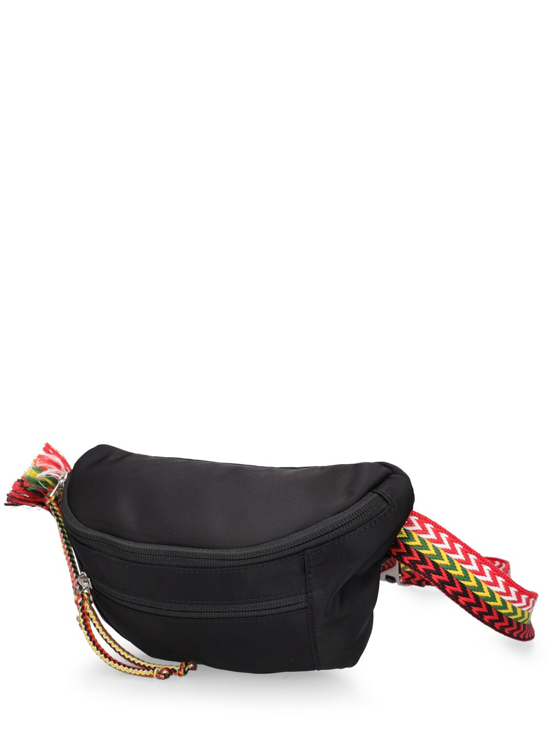 Shop Lanvin Curb Small Nylon Belt Bag In Black
