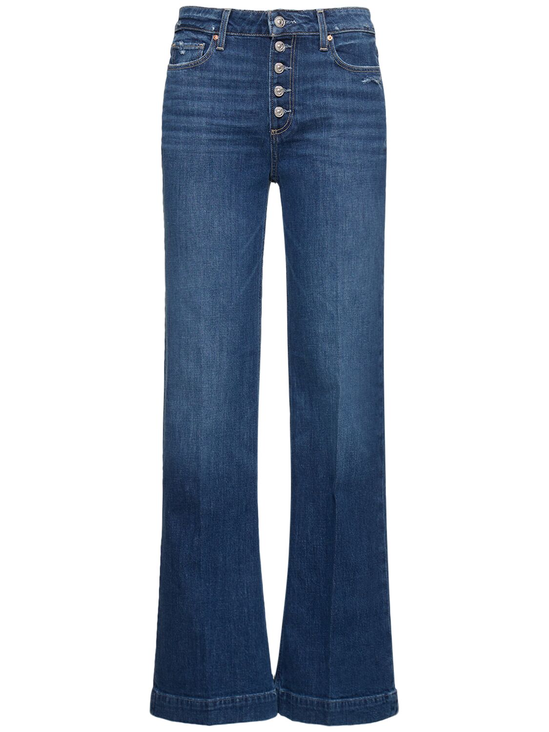 PAIGE The Claudine Coated High-Rise Crop Flare Jeans
