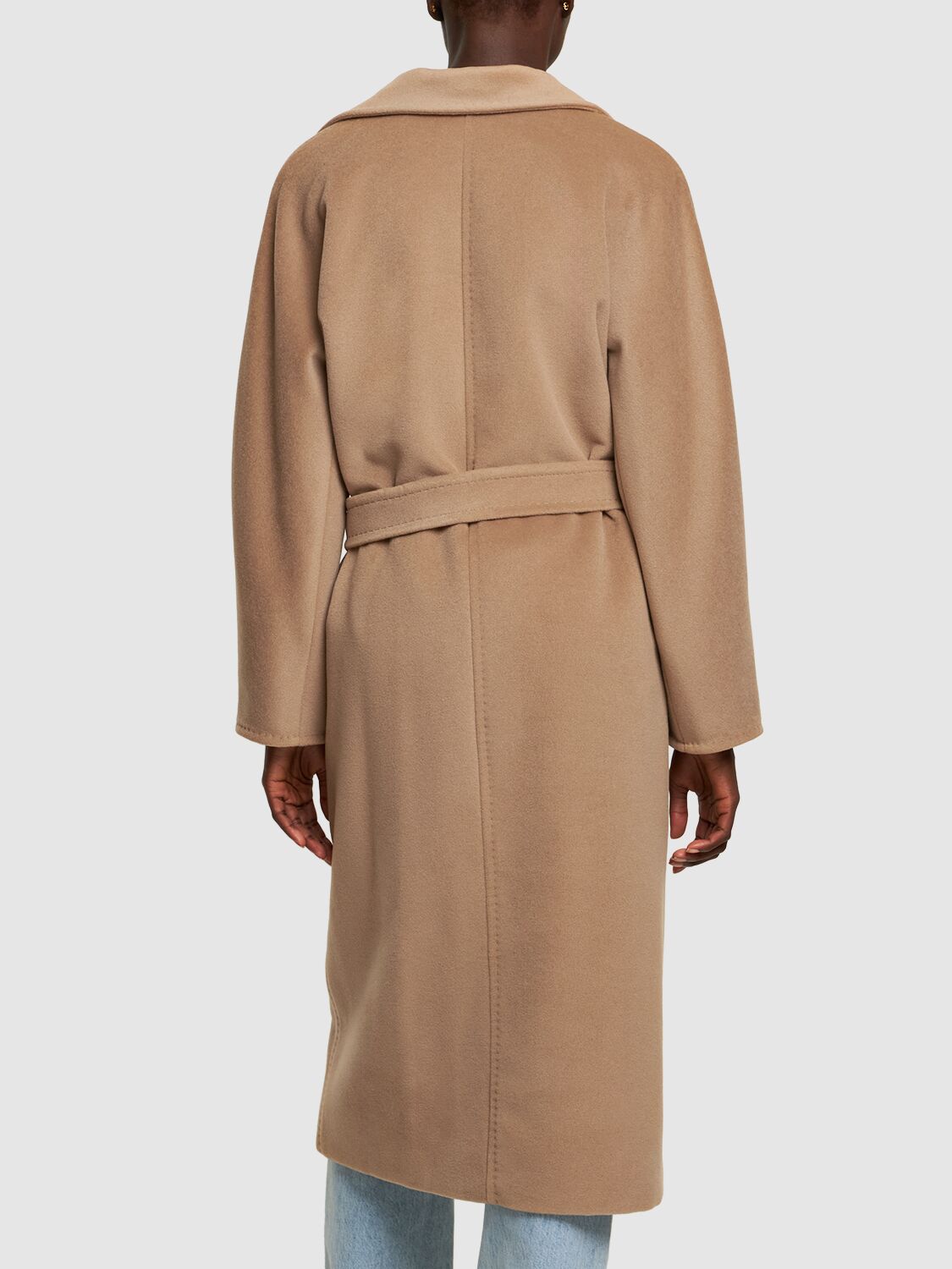 Madame Double Breasted Wool Long Coat
