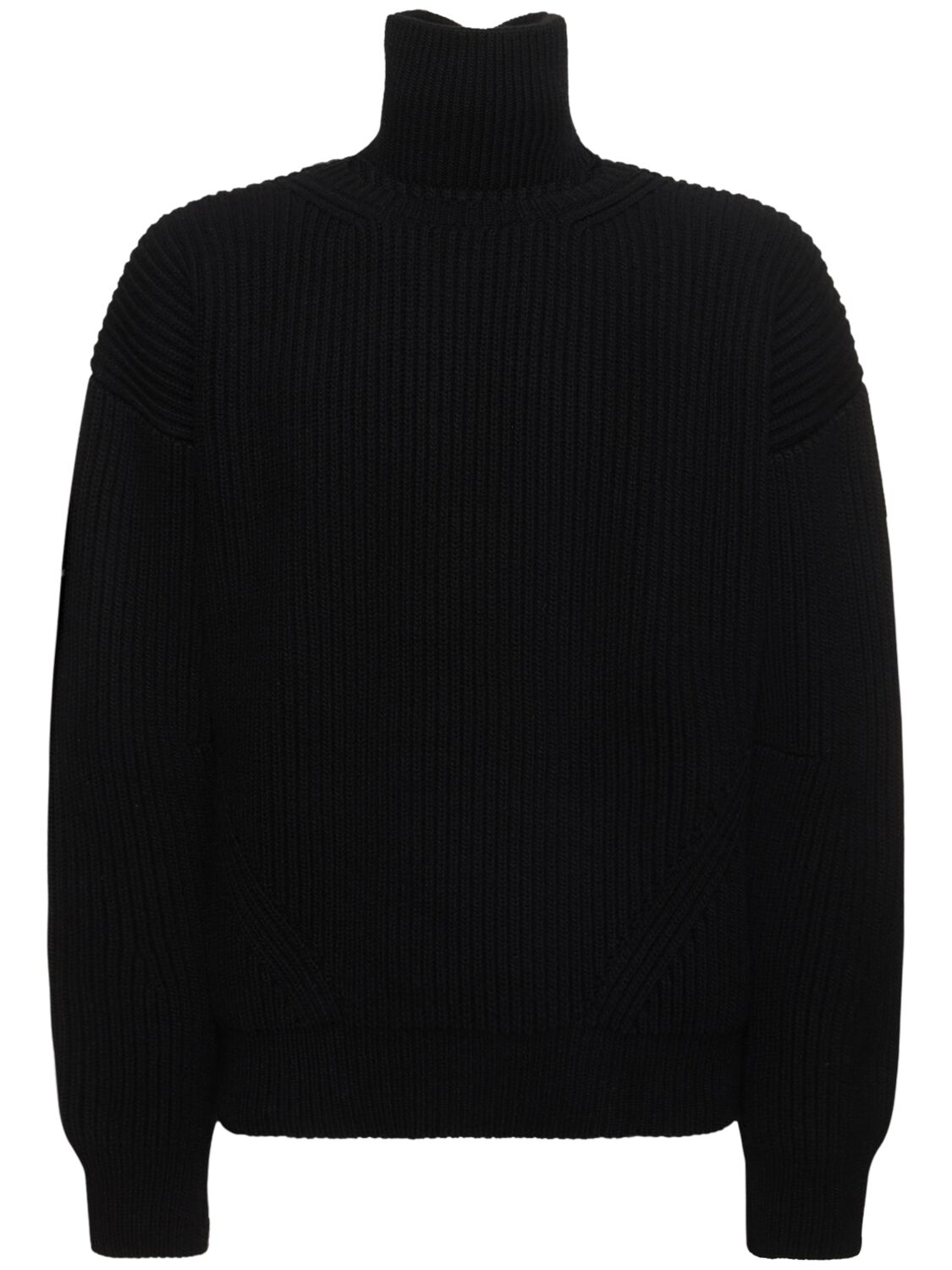 Ann Demeulemeester Geirnart Oversized Wool Knit Sweater In Black