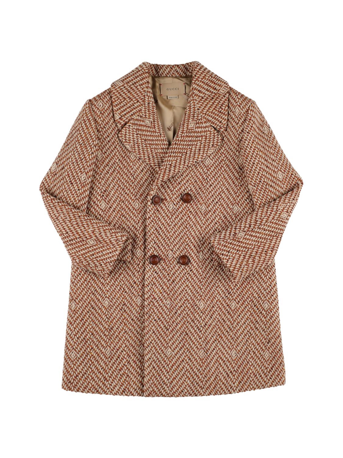 Gucci Kids GG Damier Jacquard Cape - Farfetch