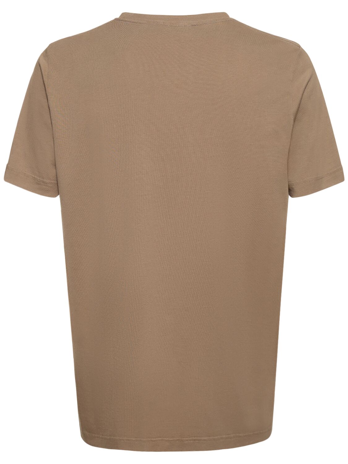 Shop Cdlp Midweight Lyocell & Cotton T-shirt In Khaki