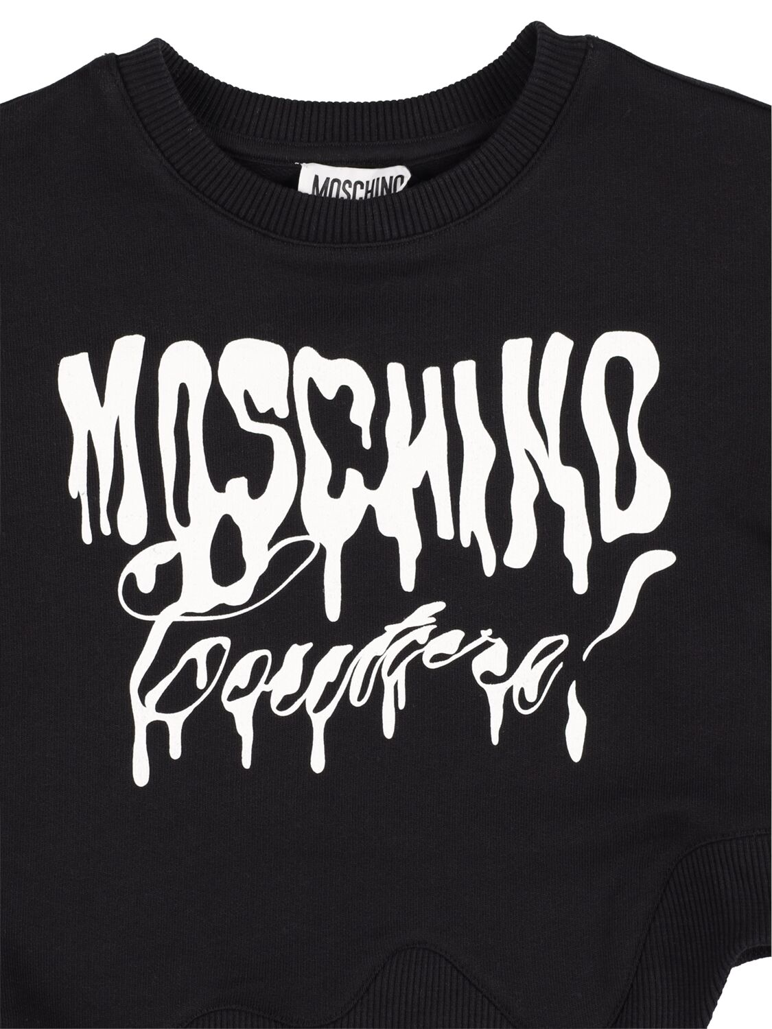 Shop Moschino Logocotton Sweatshirt & Sweatpants In Black