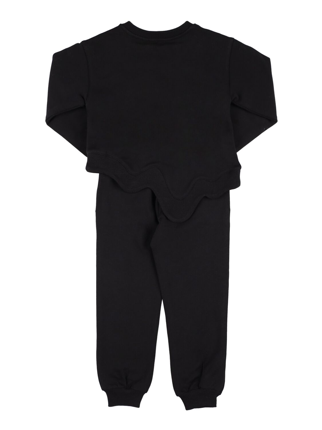 Shop Moschino Logocotton Sweatshirt & Sweatpants In Black