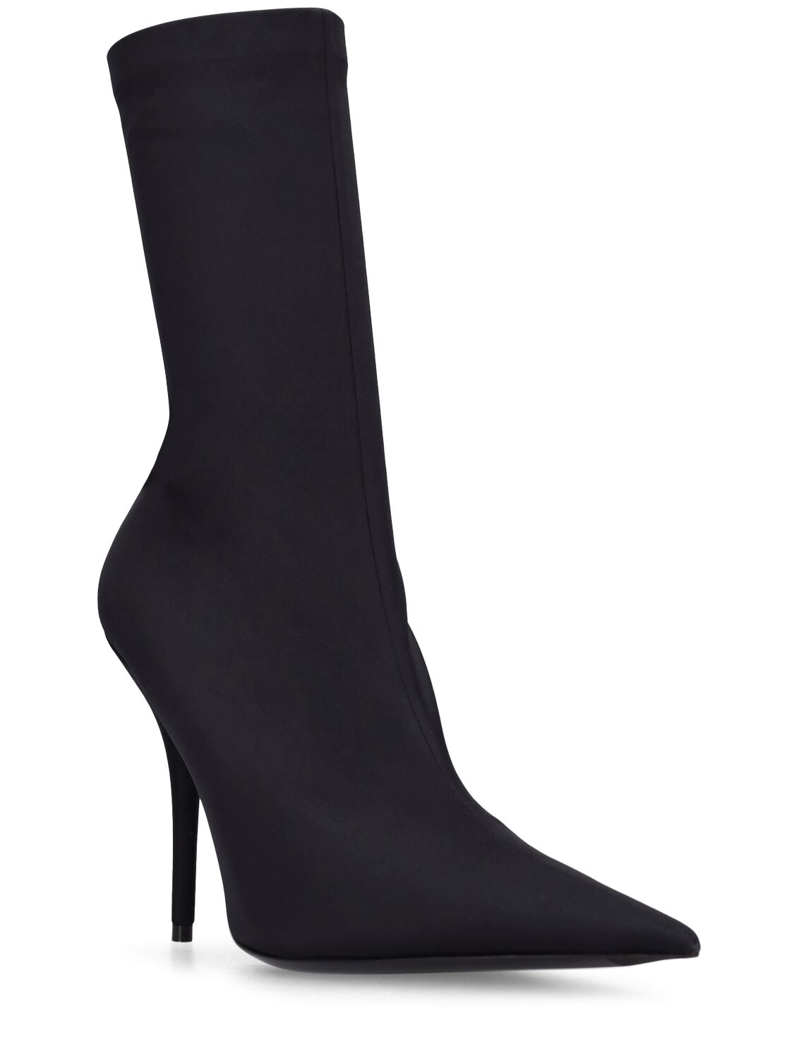 Shop Balenciaga 110mm Knife Matte Spandex Boots In Black