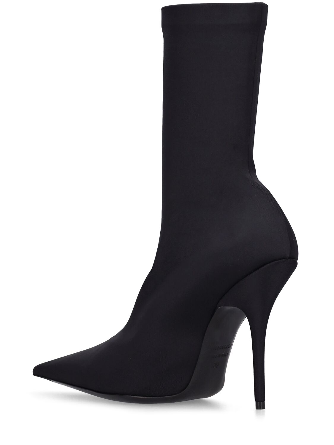 Shop Balenciaga 110mm Knife Matte Spandex Boots In Black